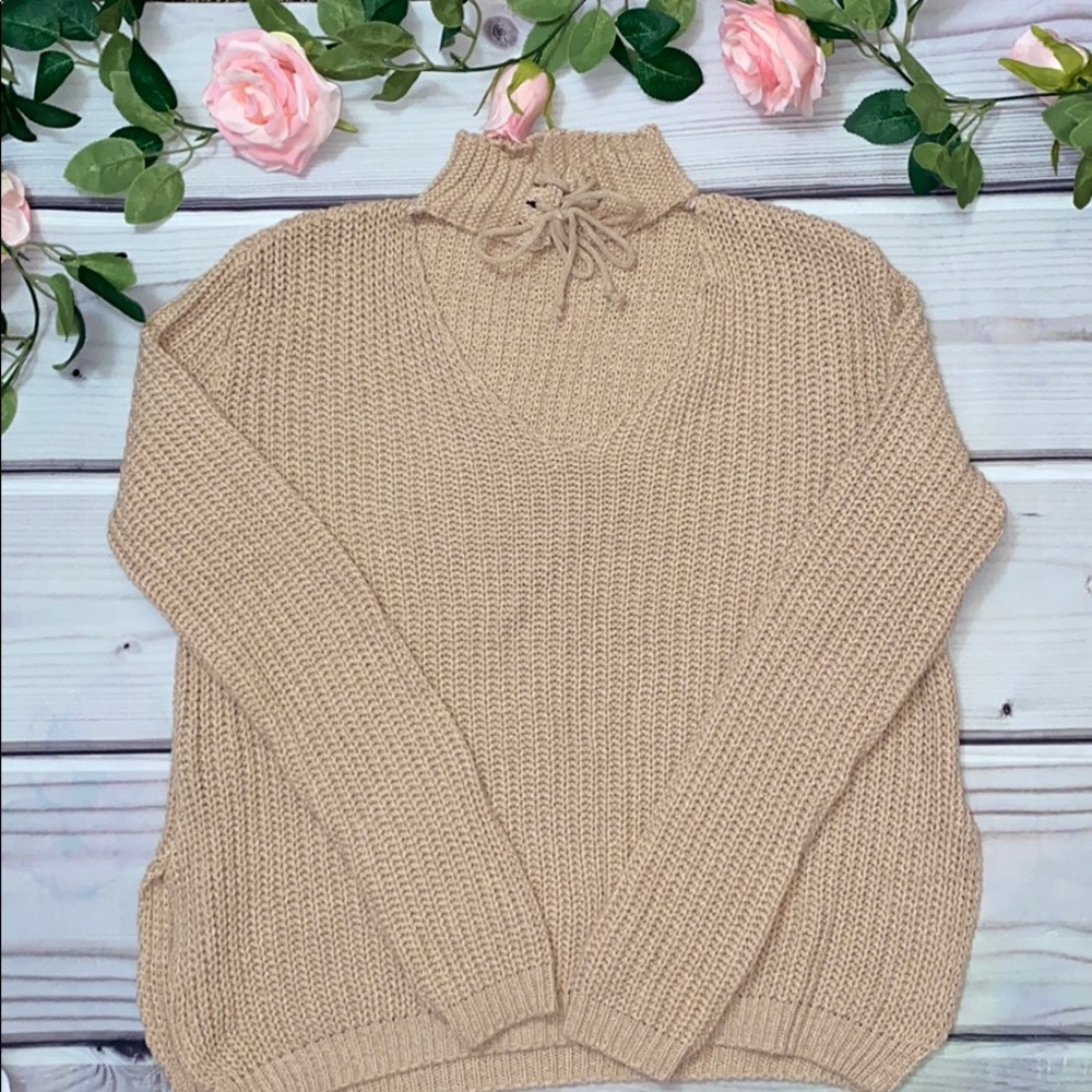 Missguided Choker Blush Sweater